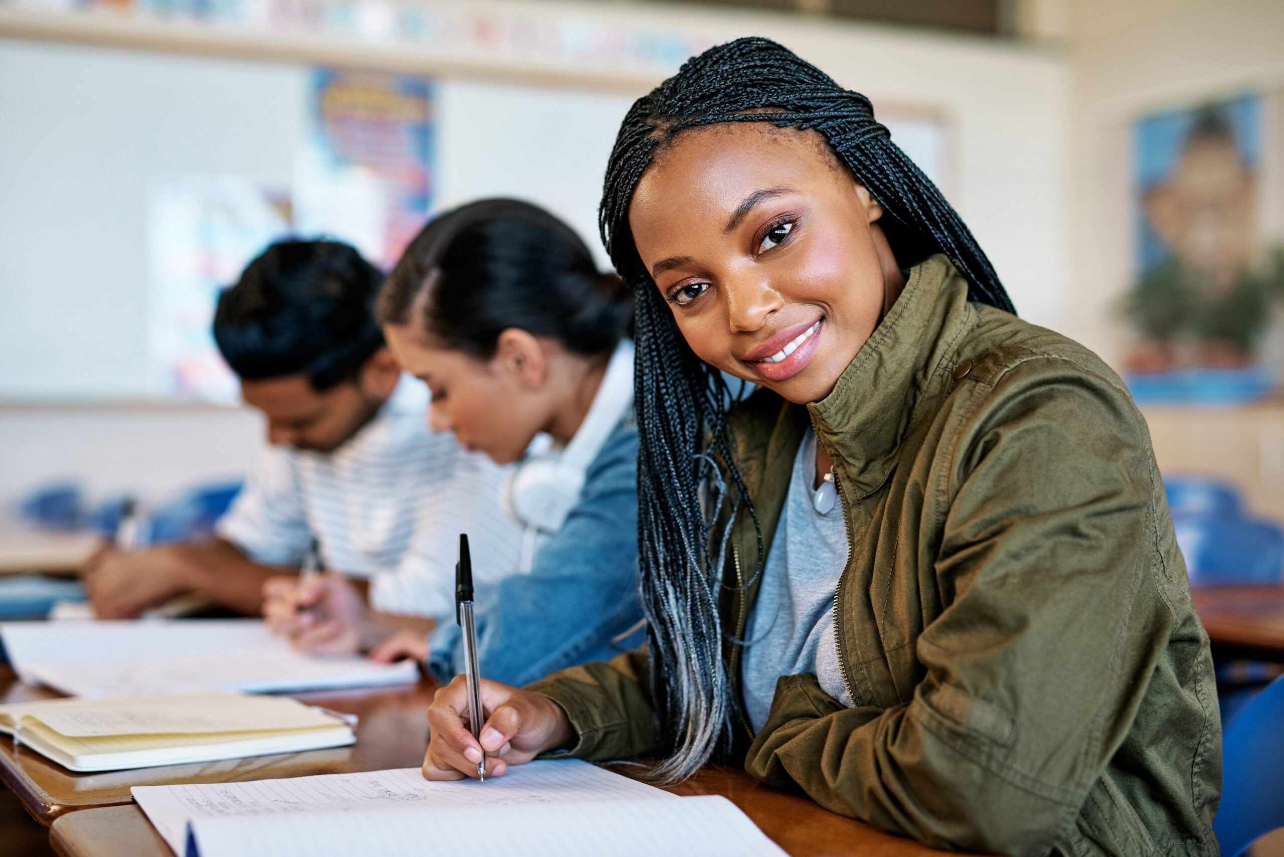 VSOC VetSuccess on Campus Program - Female African American in College Classroom